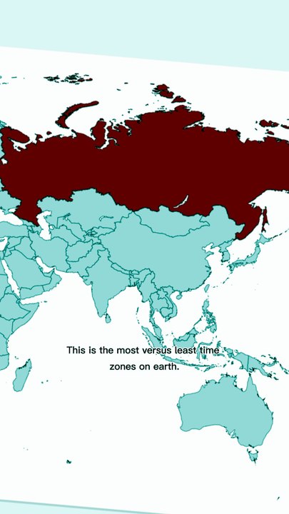 Most vs Least Time Zones on Earth! 🗺️⏰ #shorts