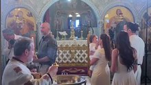 Η βάπτιση του γιου της Ευρυδίκης Βαλαβάνης και του Γρηγόρη Μόργκαν