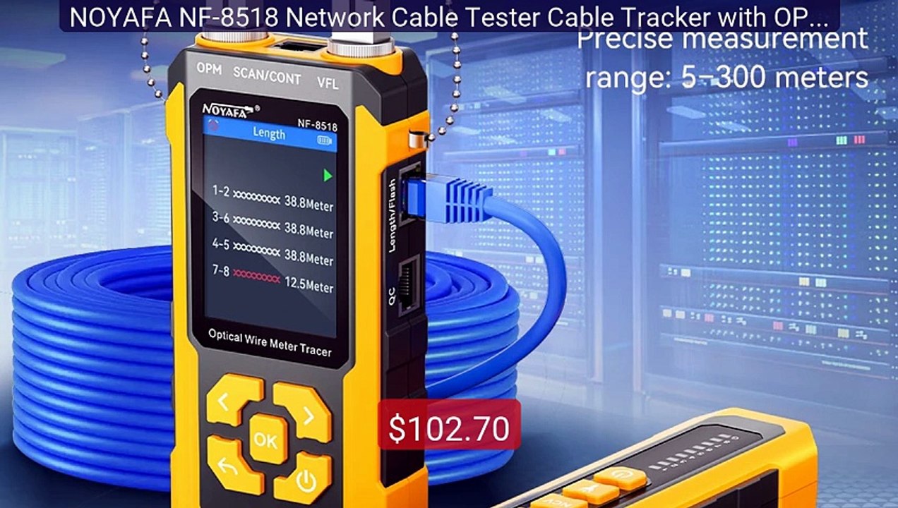 NOYAFA NF-8518 Network Cable Tester Cable Tracker with OPM VFL PoE... -- Best Deal 2026 | Shop Now!