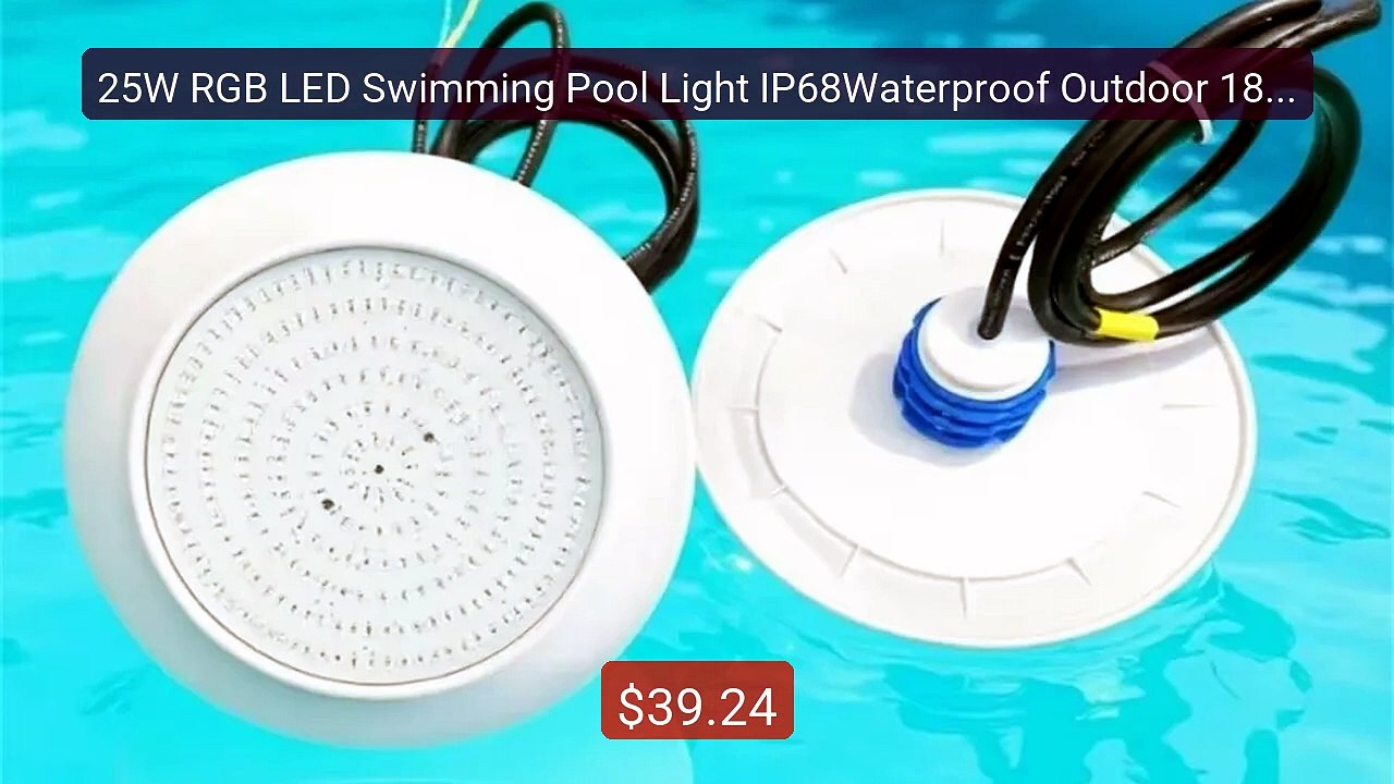 25W RGB LED Swimming Pool Light IP68Waterproof Outdoor 18W Ult... -- Hot Deal 2026 | Limited Offer!