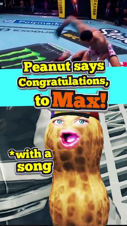 Peanut reacts to Max Holloway vs. McGregor 2 final result 🤯🥊