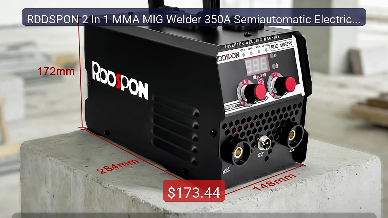 RDDSPON 2 In 1 MMA MIG Welder 350A Semiautomatic Electric W... -- Top Pick 2026 | Unbeatable Price!