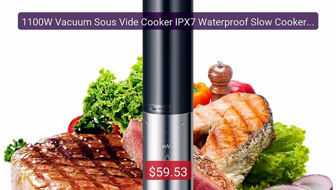 1100W Vacuum Sous Vide Cooker IPX7 Waterproof Slow Cooker with... -- Hot Deal 2026 | Limited Offer!