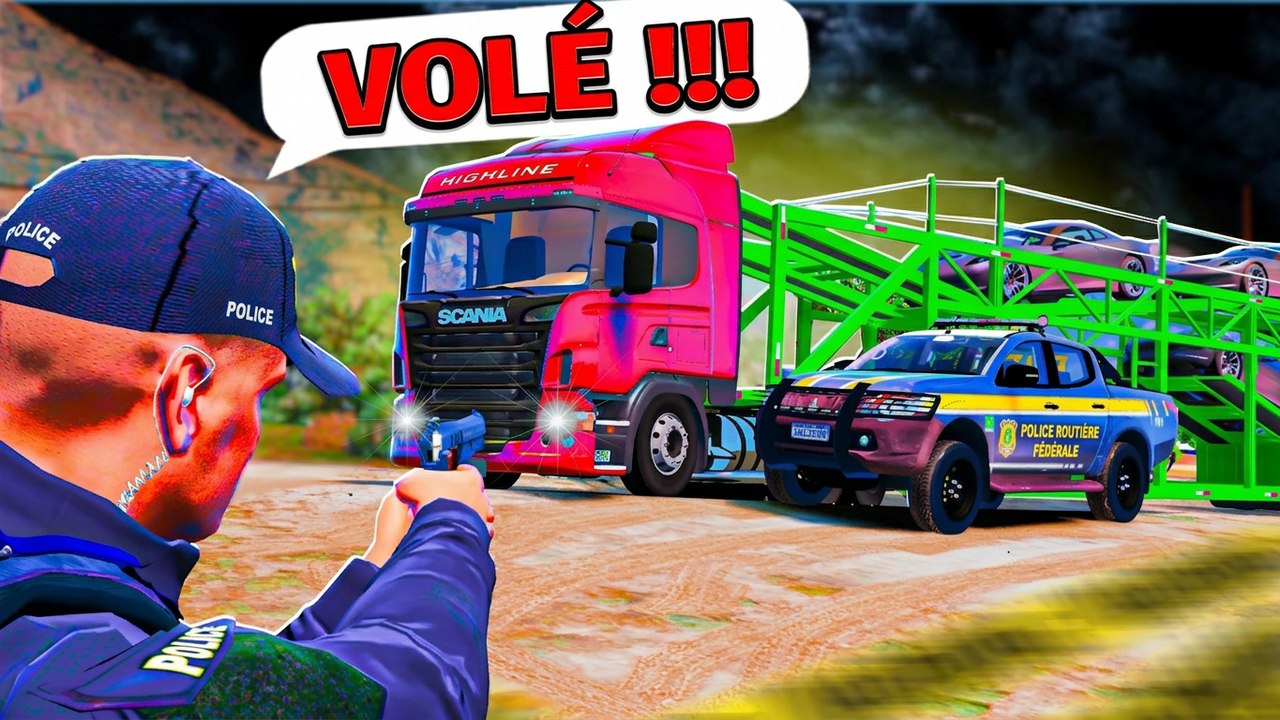 Seulement 15 minutes pour que la PRF retrouve le camion volé ! GTA