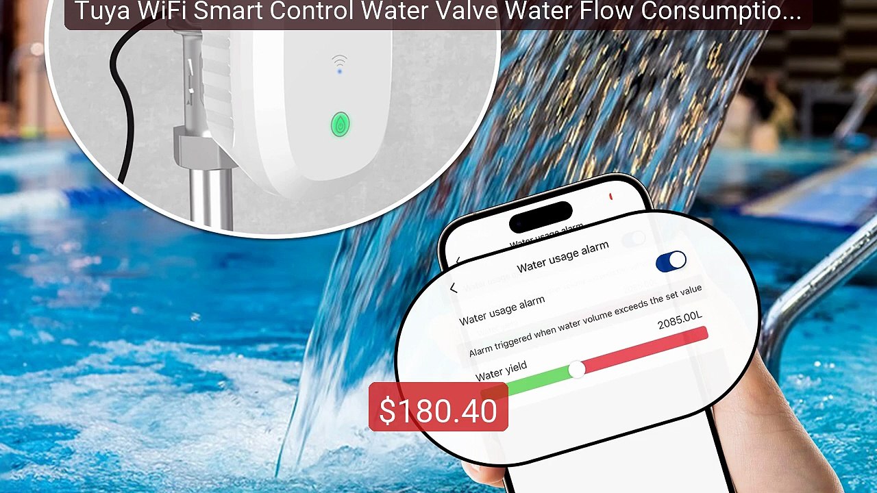 Tuya WiFi Smart Control Water Valve Water Flow Consumption Met... -- Hot Deal 2026 | Limited Offer!