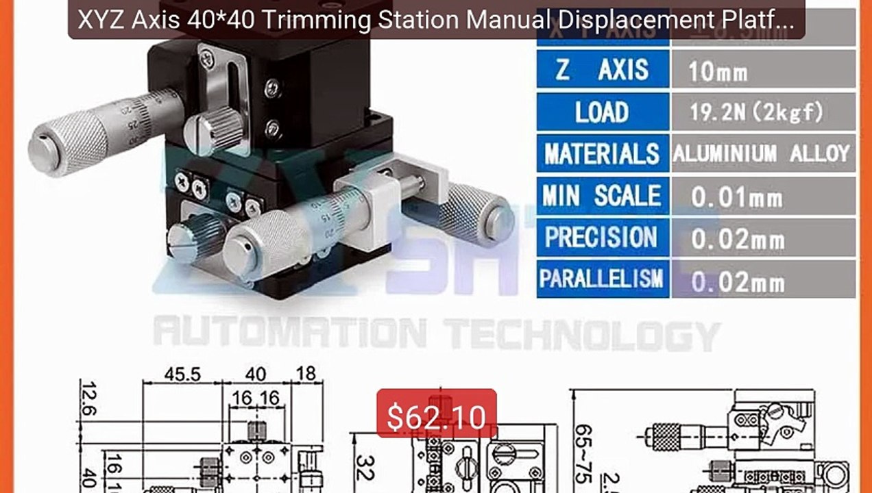 XYZ Axis 40*40 Trimming Station Manual Displacement Platform Linea... -- Best Deal 2026 | Shop Now!