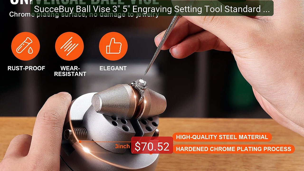 SucceBuy Ball Vise 3" 5" Engraving Setting Tool Standard Rota... -- Amazing Value 2026 | Must Have!