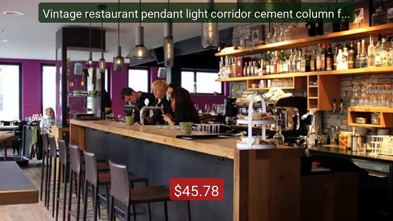 Vintage restaurant pendant light corridor cement column for... -- Top Pick 2026 | Unbeatable Price!