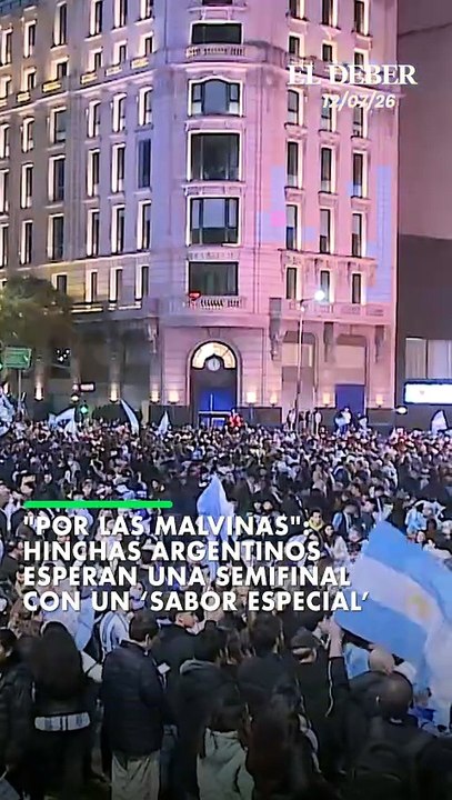 "Por las Malvinas": hinchas argentinos esperan una semifinal con un ‘sabor especial’
