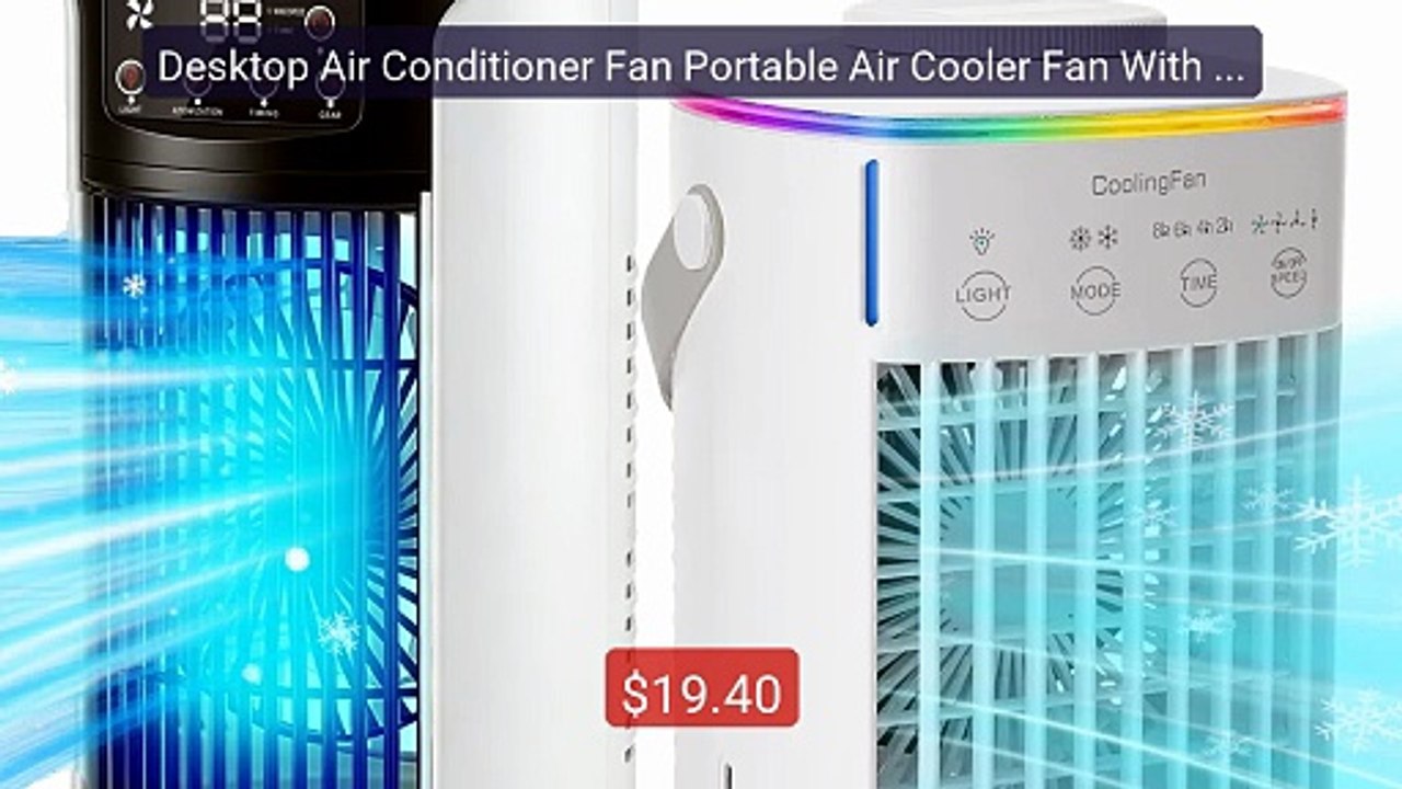 Desktop Air Conditioner Fan Portable Air Cooler Fan With LED ... -- Amazing Value 2026 | Must Have!