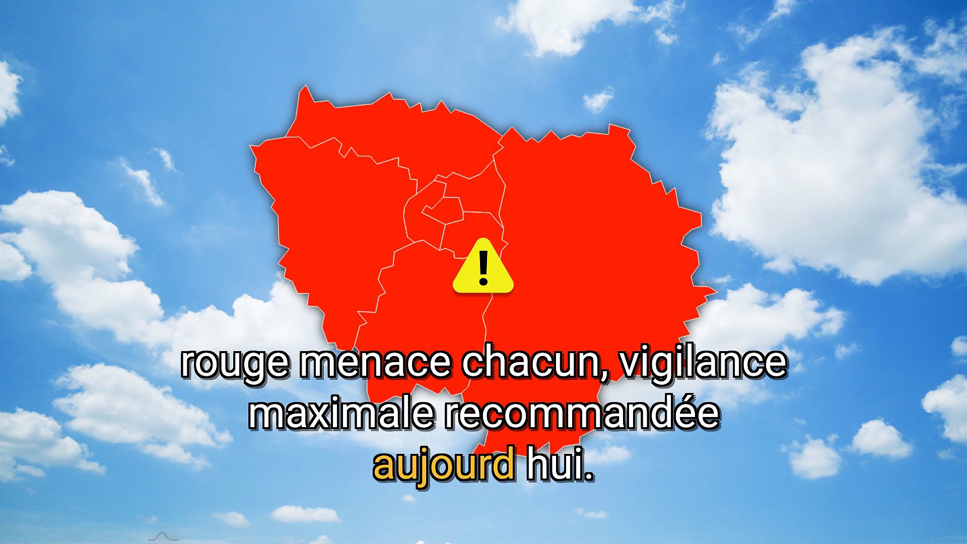 Bulletin météo Île-de-France du lundi 13 juillet 2026