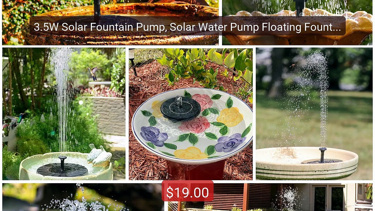 3.5W Solar Fountain Pump, Solar Water Pump Floating Fountain ... -- Amazing Value 2026 | Must Have!