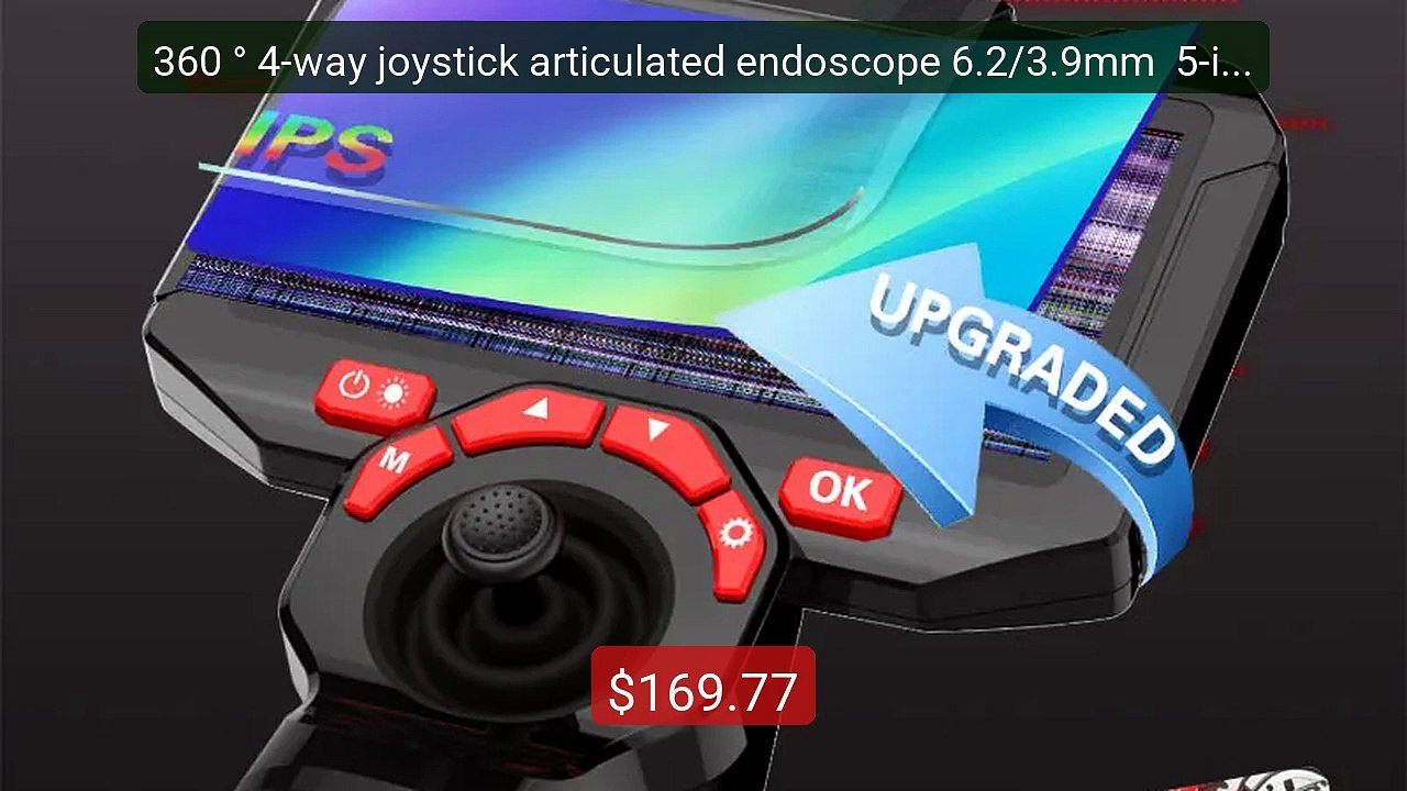 360 ° 4-way joystick articulated endoscope 6.2/3.9mm  5-inc... -- Top Pick 2026 | Unbeatable Price!