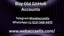 Which is the Best Place to Buy Old GitHub Account Accounts?