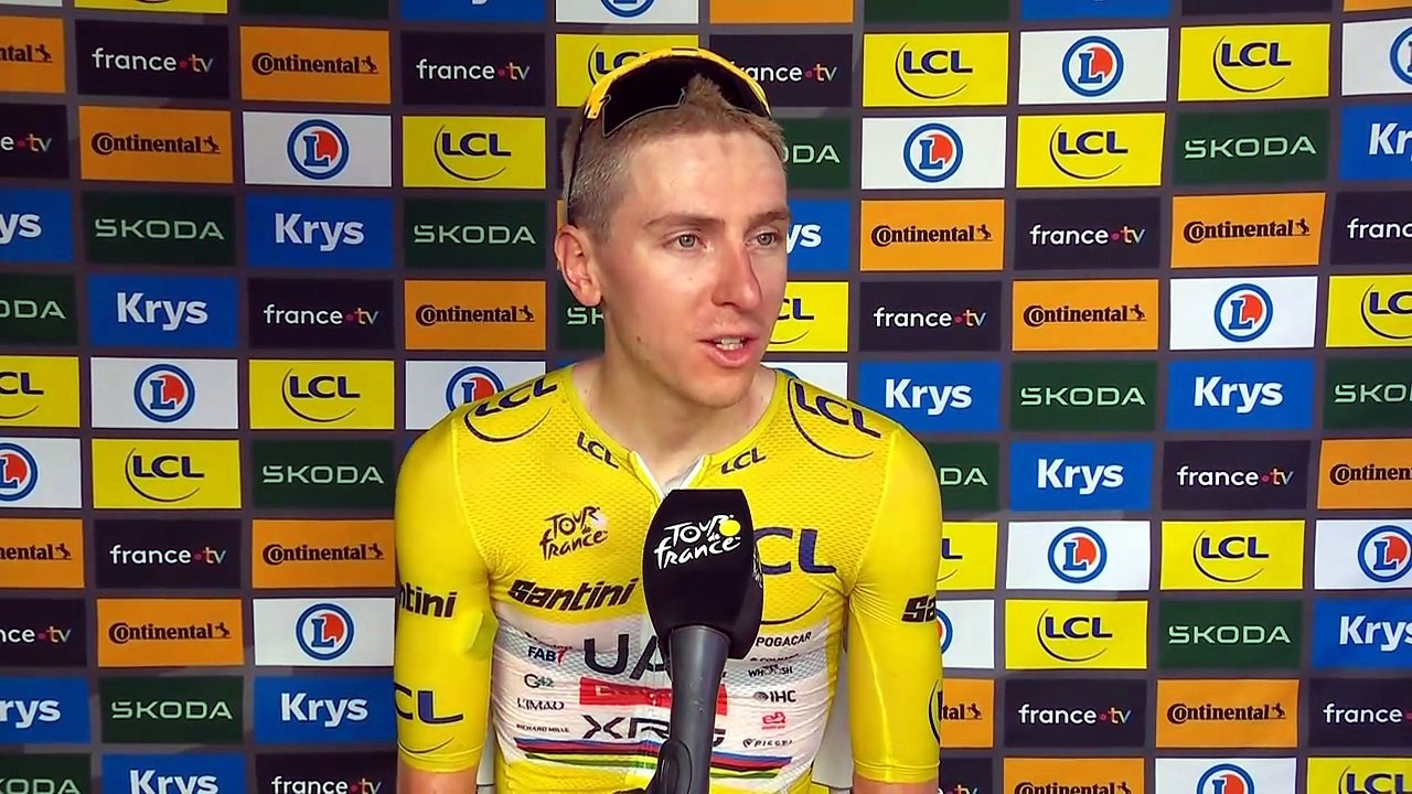 Tour de France 2026 - Tadej Pogacar : "Le plan ? Aucun, nous voulions simplement rallier l'arrivée."