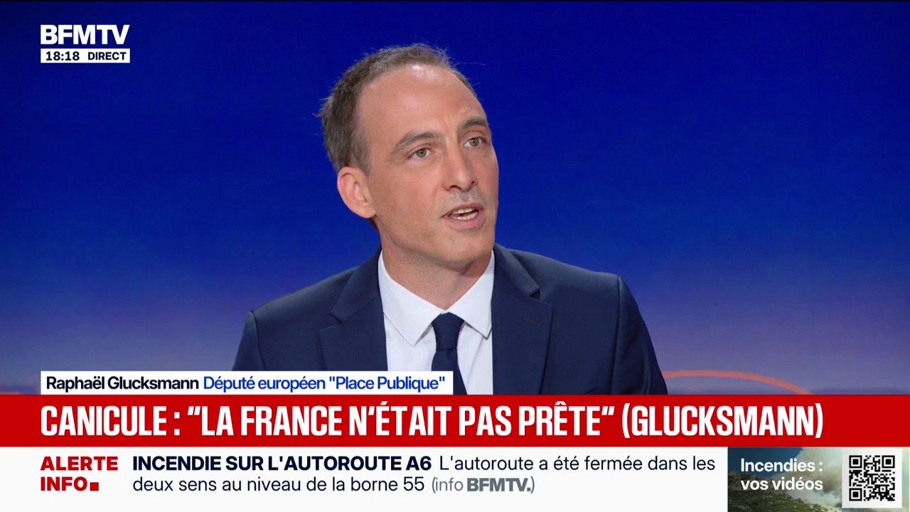 Pour faire face au changement climatique, Raphaël Glucksmann propose "un bouclier climat"