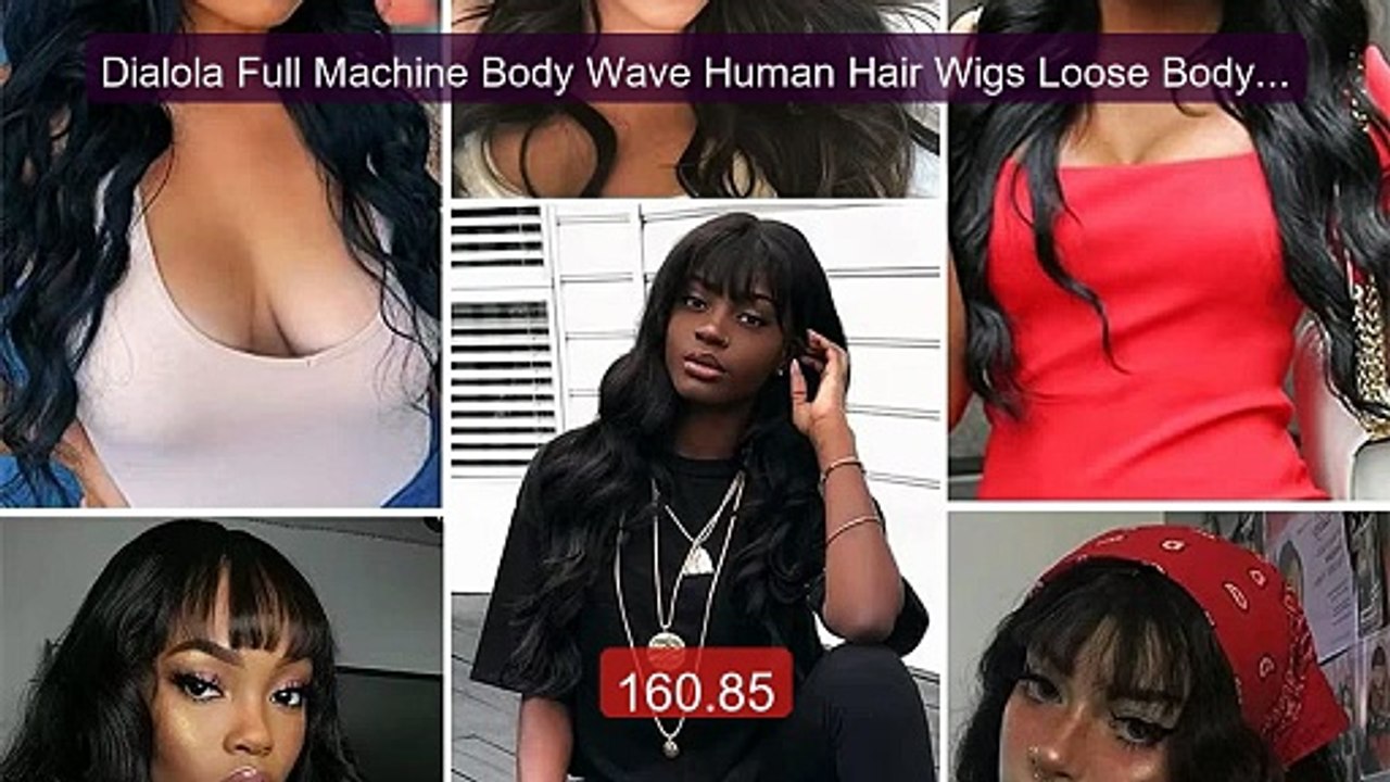 Dialola Full Machine Body Wave Human Hair Wigs Loose Body Wave Wig... -- Best Deal 2026 | Shop Now!
