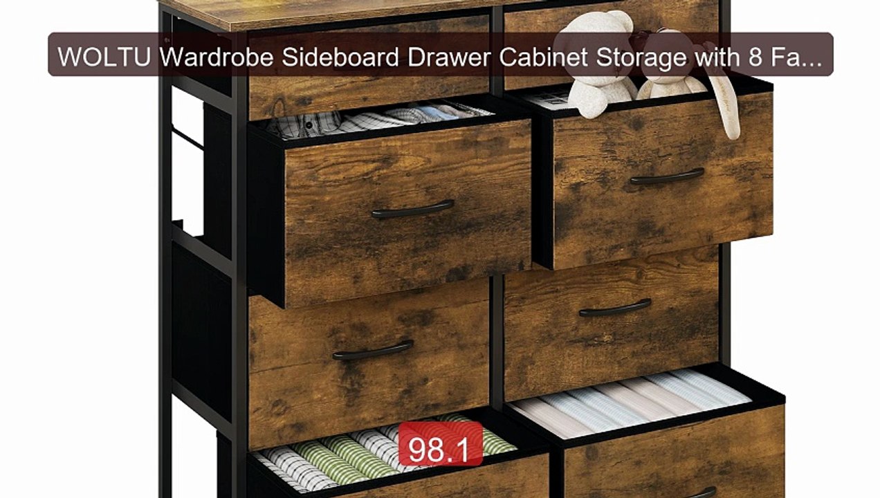 WOLTU Wardrobe Sideboard Drawer Cabinet Storage with 8 Fabric ... -- Hot Deal 2026 | Limited Offer!