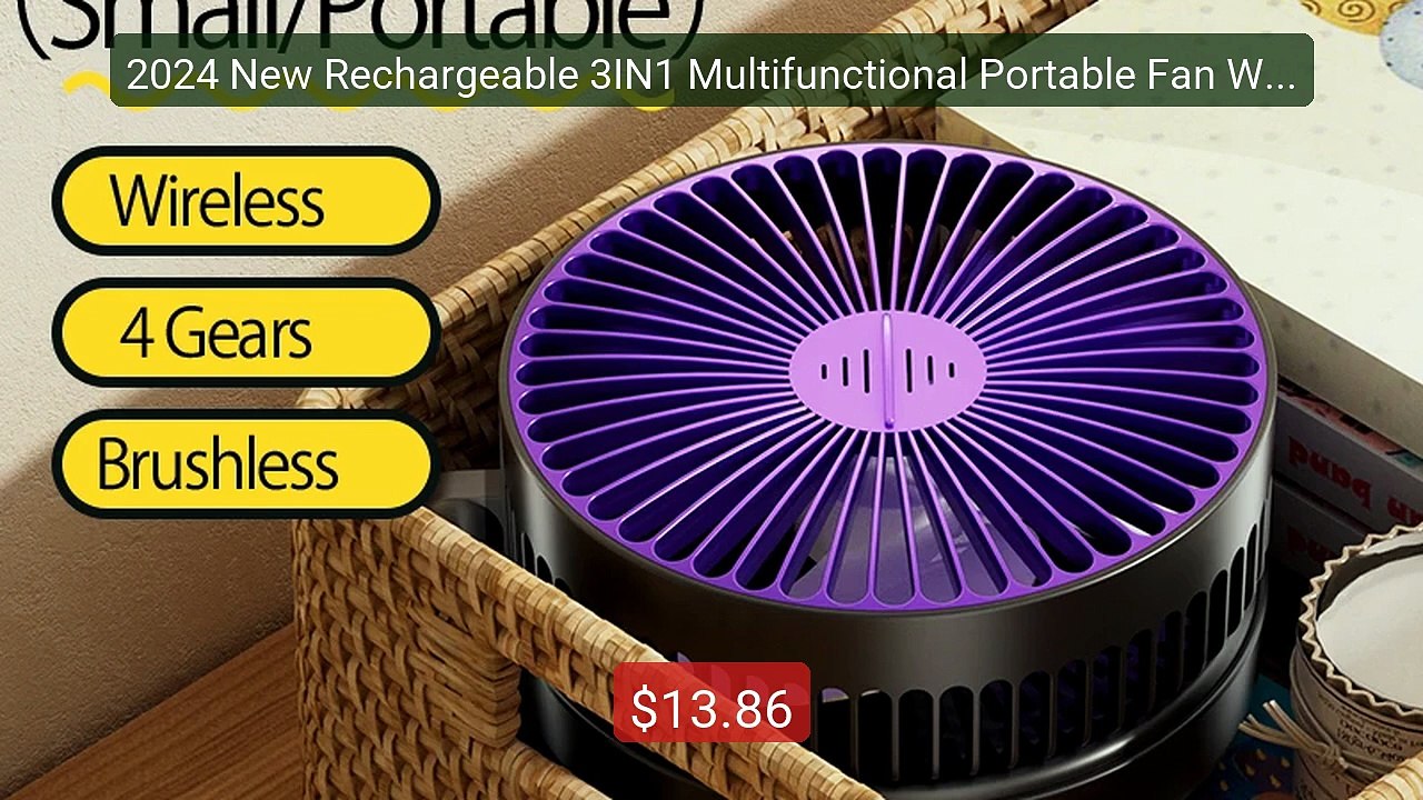 2024 New Rechargeable 3IN1 Multifunctional Portable Fan Wall M... -- Hot Deal 2026 | Limited Offer!