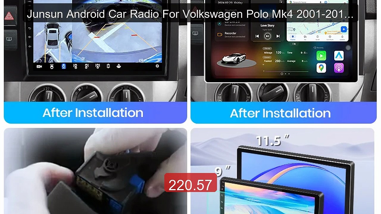 Junsun Android Car Radio For Volkswagen Polo Mk4 2001-2011 Ca... -- Amazing Value 2026 | Must Have!