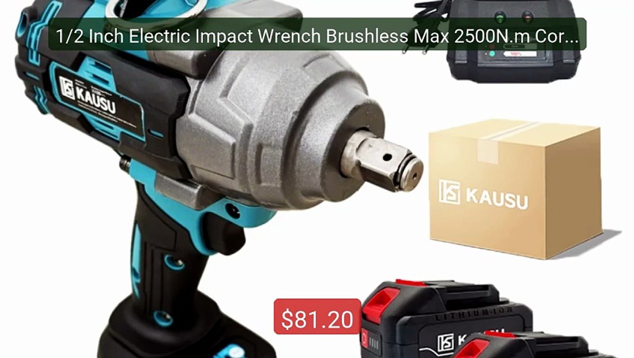 1/2 Inch Electric Impact Wrench Brushless Max 2500N.m Cordless Rec... -- Best Deal 2026 | Shop Now!
