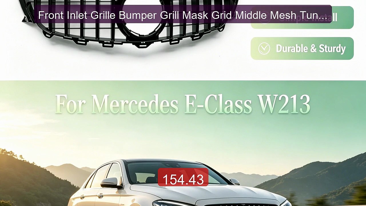 Front Inlet Grille Bumper Grill Mask Grid Middle Mesh Tuning G... -- Hot Deal 2026 | Limited Offer!