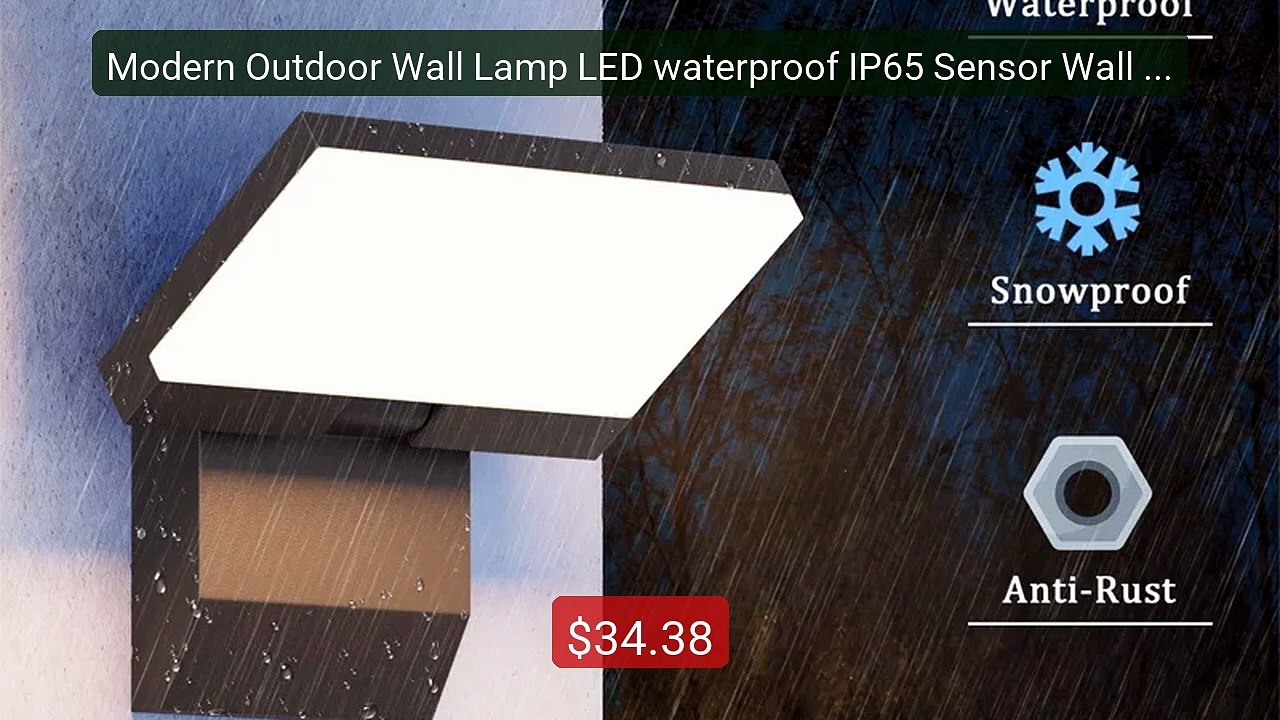 Modern Outdoor Wall Lamp LED waterproof IP65 Sensor Wall lights Ga... -- Best Deal 2026 | Shop Now!