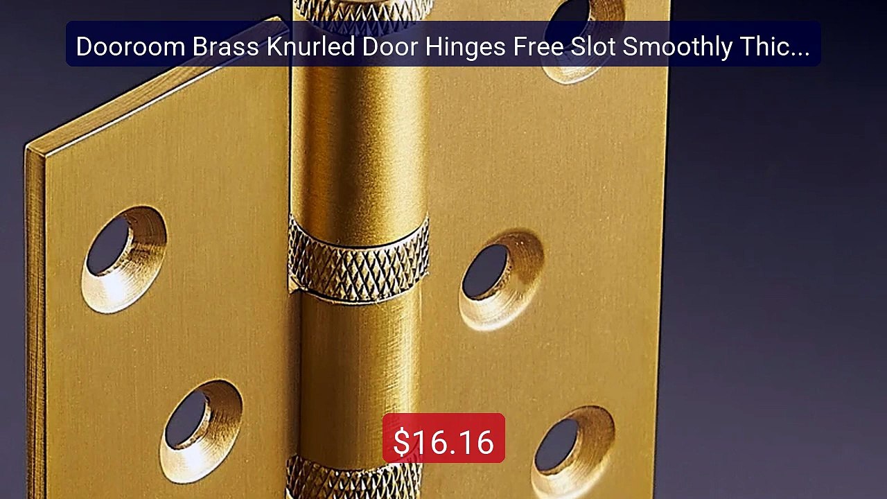 Dooroom Brass Knurled Door Hinges Free Slot Smoothly Thickeni... -- Amazing Value 2026 | Must Have!