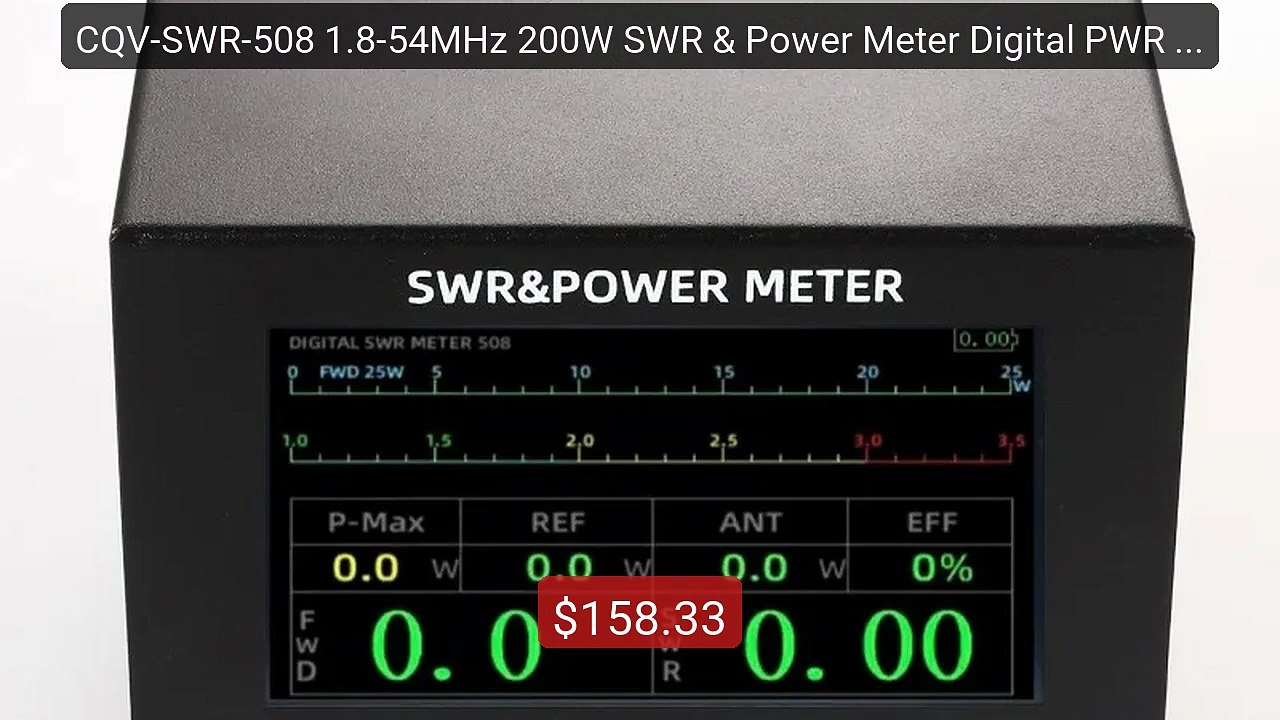 CQV-SWR-508 1.8-54MHz 200W SWR & Power Meter Digital PWR SWR Meter ... -- Top Rated 2026 | Buy Now!