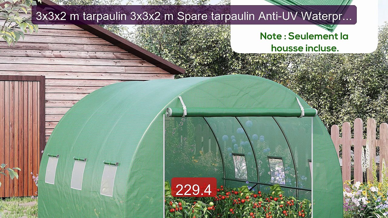 3x3x2 m tarpaulin 3x3x2 m Spare tarpaulin Anti-UV Waterproo... -- Top Pick 2026 | Unbeatable Price!