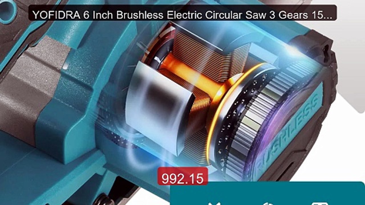 YOFIDRA 6 Inch Brushless Electric Circular Saw 3 Gears 150MM H... -- Hot Deal 2026 | Limited Offer!