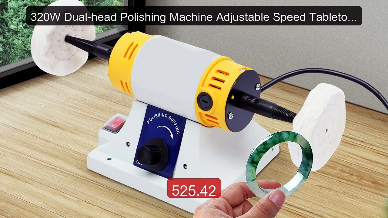 320W Dual-head Polishing Machine Adjustable Speed Tabletop Grinder ... -- Top Rated 2026 | Buy Now!