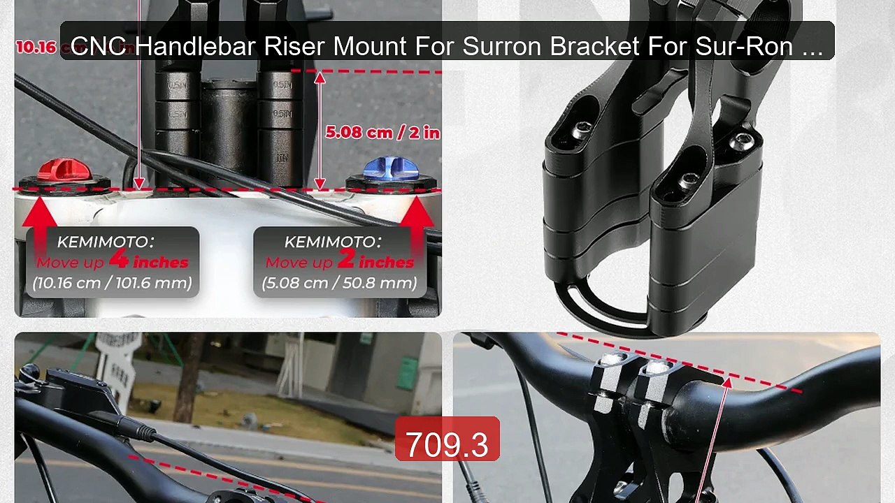 CNC Handlebar Riser Mount For Surron Bracket For Sur-Ron Ligh... -- Amazing Value 2026 | Must Have!