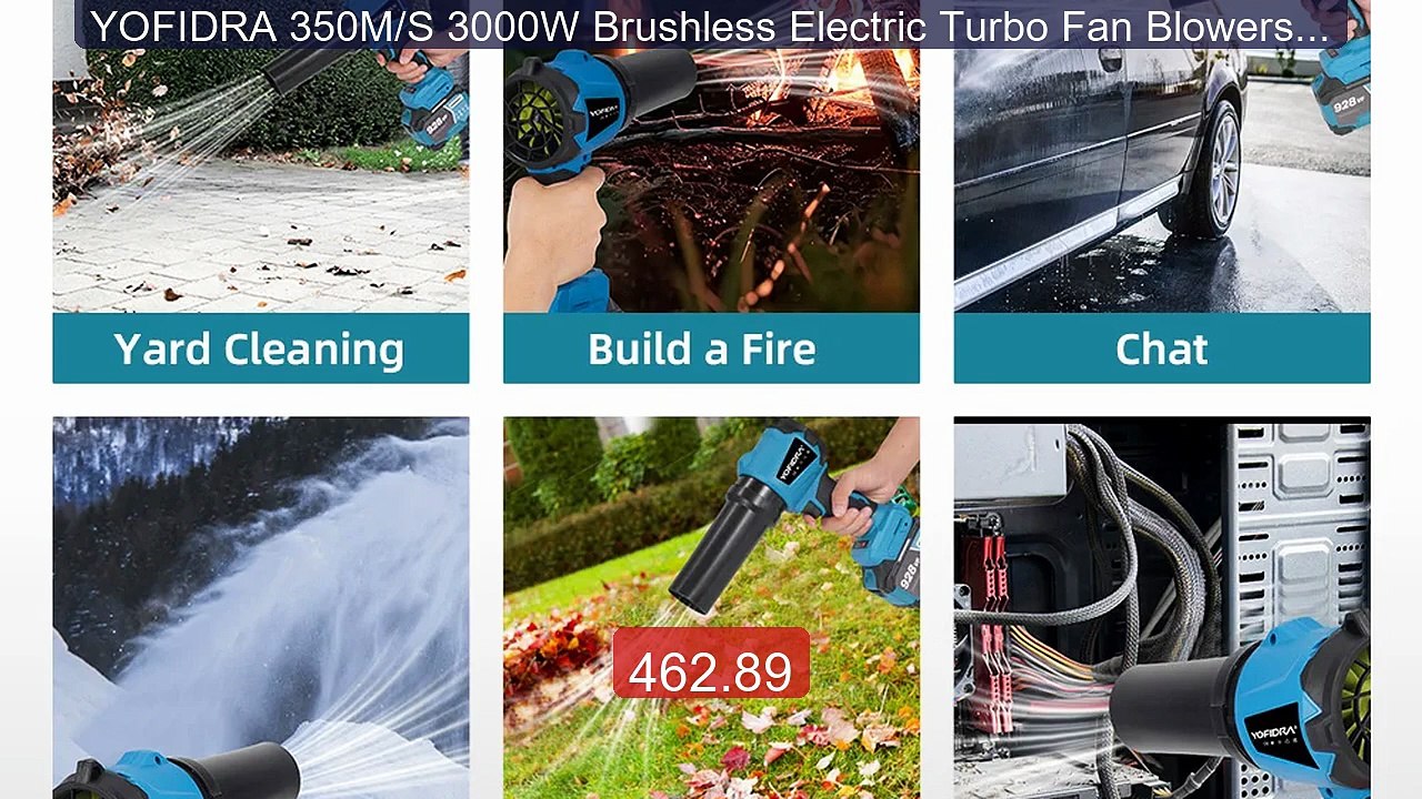 YOFIDRA 350M/S 3000W Brushless Electric Turbo Fan Blowers C... -- Top Pick 2026 | Unbeatable Price!