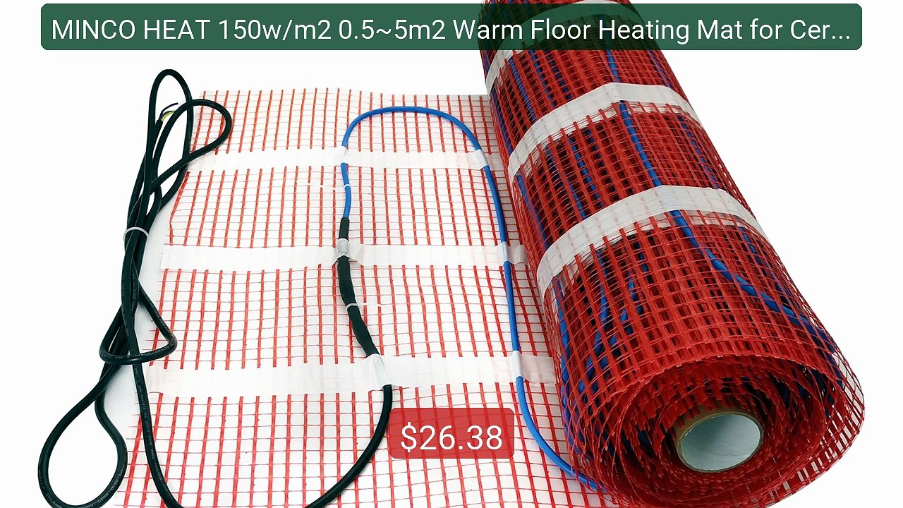 MINCO HEAT 150w/m2 0.5~5m2 Warm Floor Heating Mat for Ceramic Tile ... -- Top Rated 2026 | Buy Now!