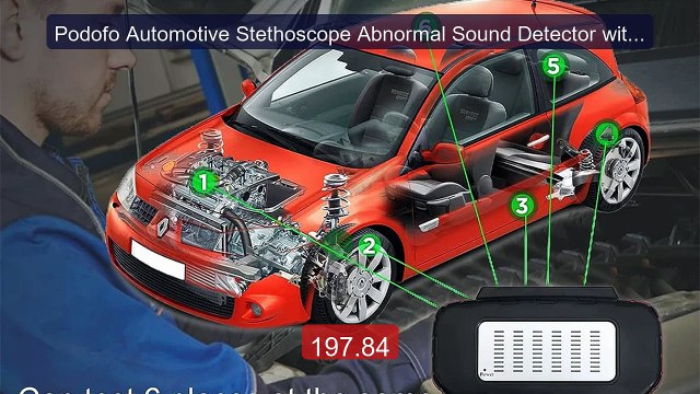 Podofo Automotive Stethoscope Abnormal Sound Detector with 6 C... Hot Deal 2026 | Limited Offer!
