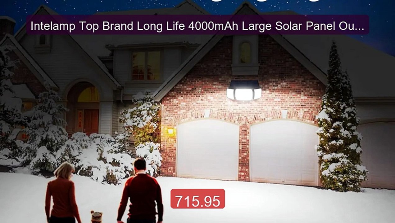 Intelamp Top Brand Long Life 4000mAh Large Solar Panel Outdoor Sola... -- Top Rated 2026 | Buy Now!