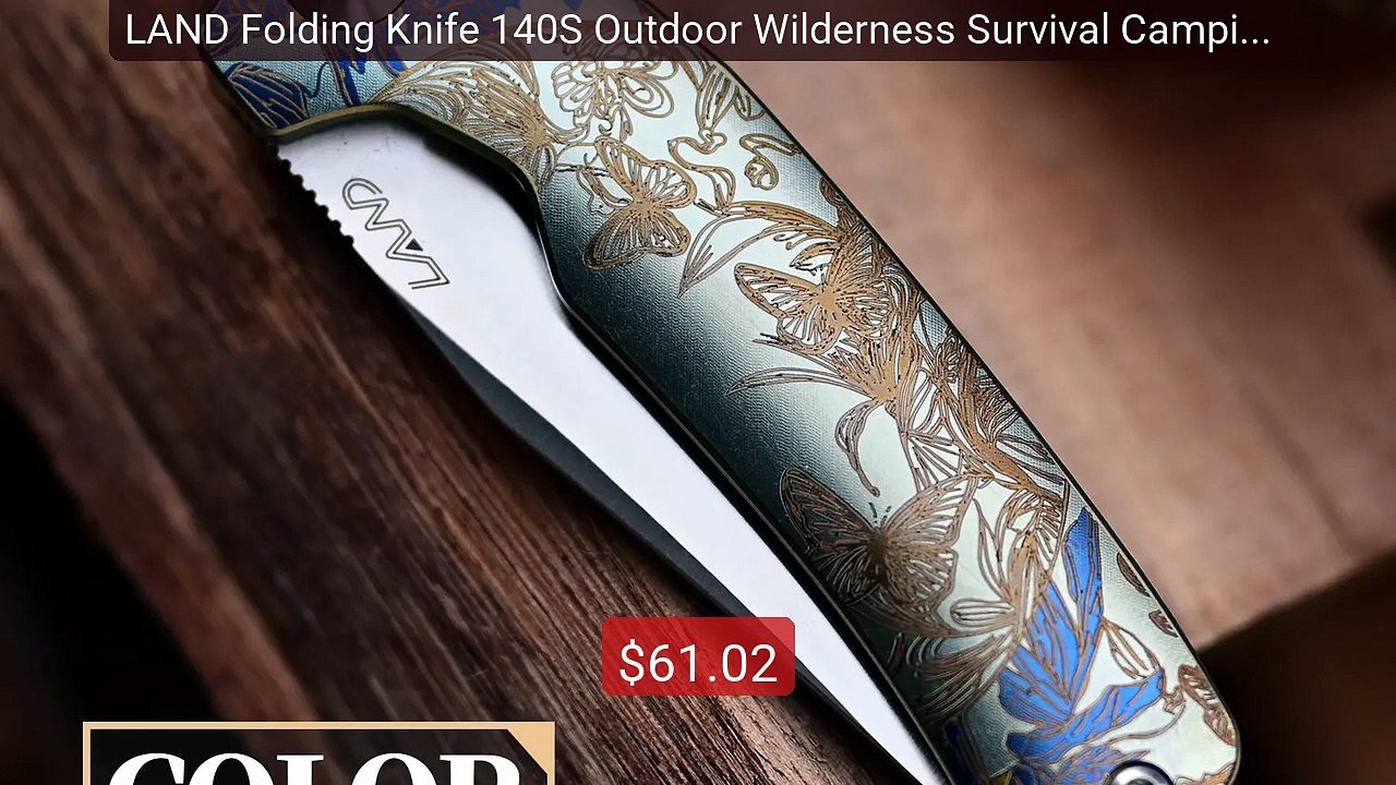 LAND Folding Knife 140S Outdoor Wilderness Survival Camping... -- Top Pick 2026 | Unbeatable Price!