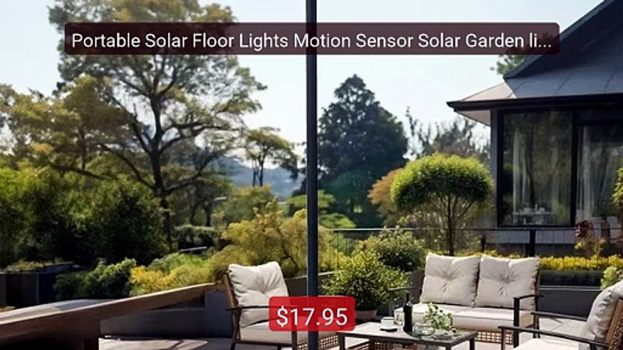 Portable Solar Floor Lights Motion Sensor Solar Garden light S... -- Best Buy 2026 | Great Quality!