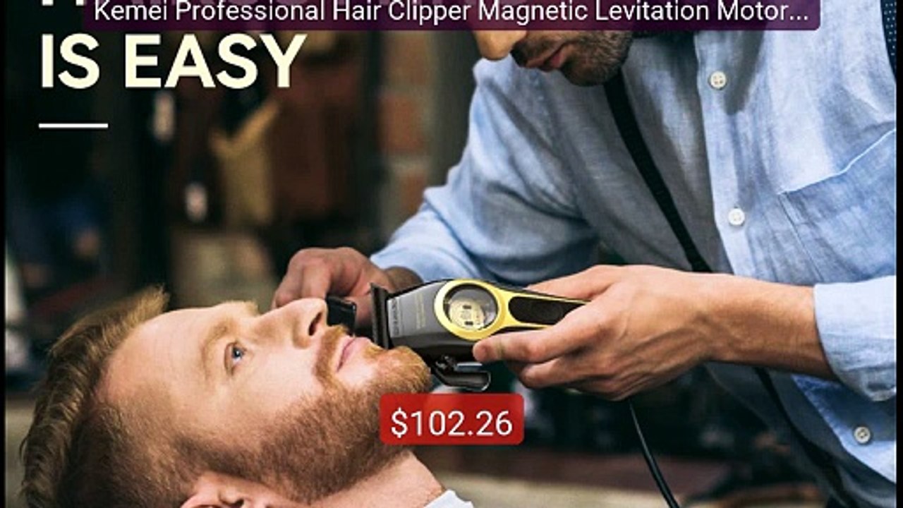 Kemei Professional Hair Clipper Magnetic Levita...