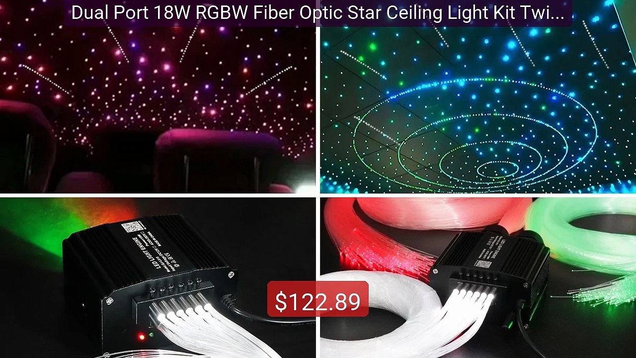 Dual Port 18W RGBW Fiber Optic Star Ceiling Light Kit Twink... -- Top Pick 2026 | Unbeatable Price!