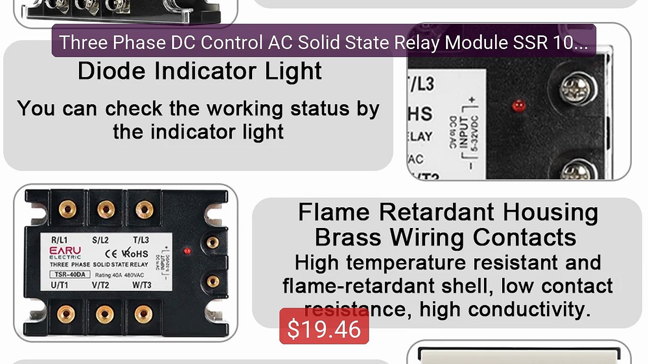 Three Phase DC Control AC Solid State Relay Module SSR 10A 25A... -- Hot Deal 2026 | Limited Offer!