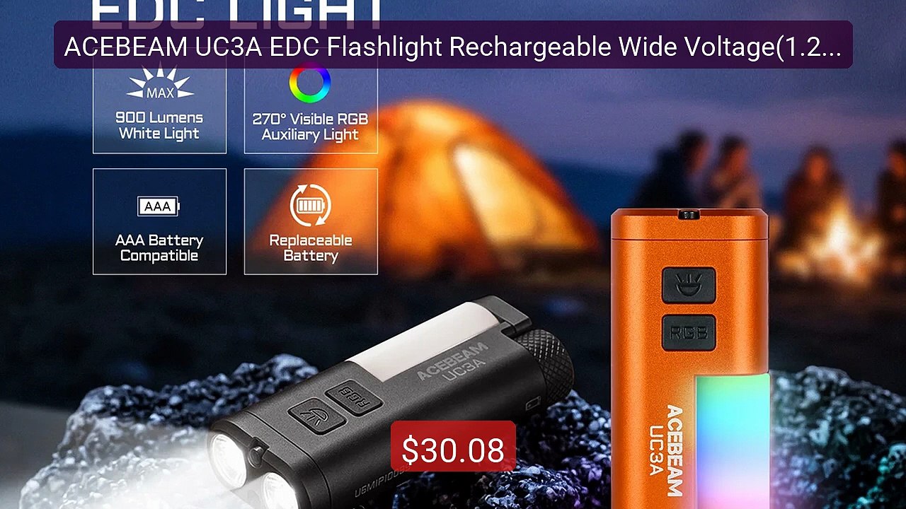 ACEBEAM UC3A EDC Flashlight Rechargeable Wide Voltage(1.2-4.8... -- Amazing Value 2026 | Must Have!