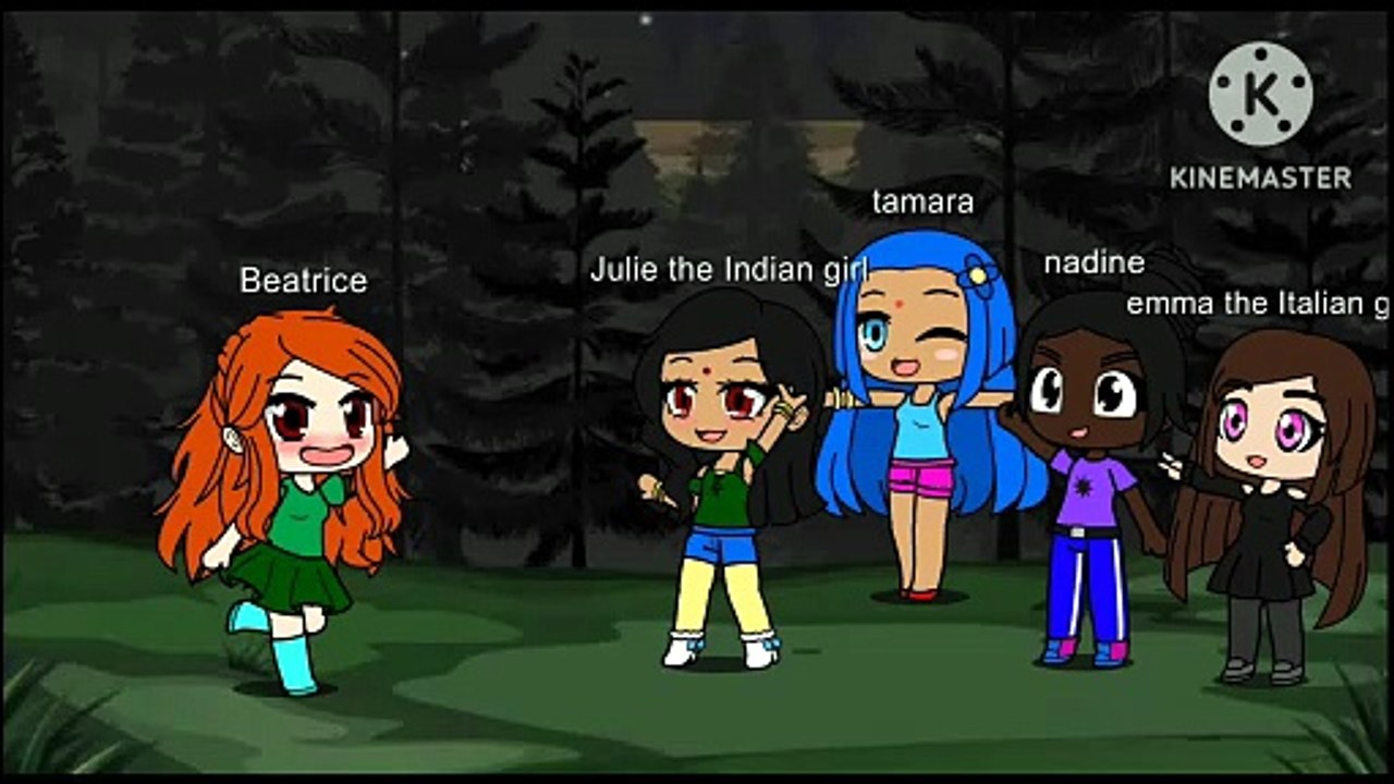 Beatrice the Scottish girl meets Julie the Indian girl tamara Nadine and Emma the Italian girl