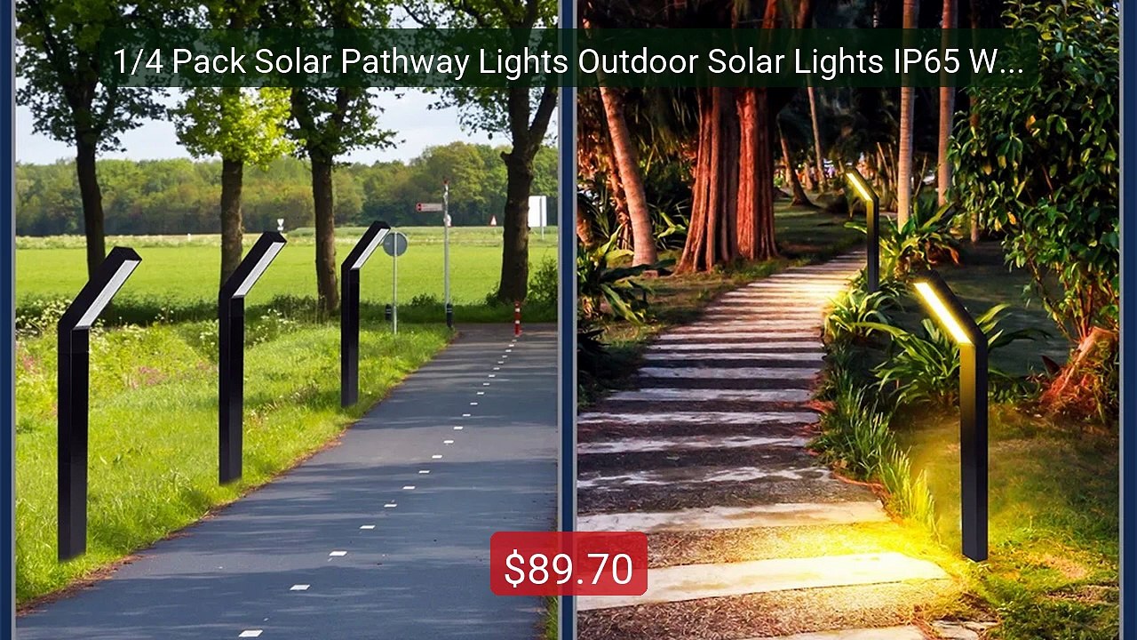 1/4 Pack Solar Pathway Lights Outdoor Solar Lights IP65 Waterproof ... -- Top Rated 2026 | Buy Now!