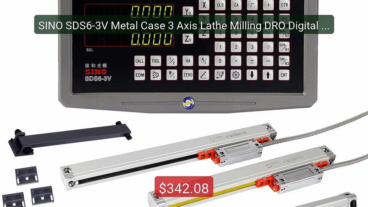 SINO SDS6-3V Metal Case 3 Axis Lathe Milling DRO Digital Reado... -- Best Buy 2026 | Great Quality!