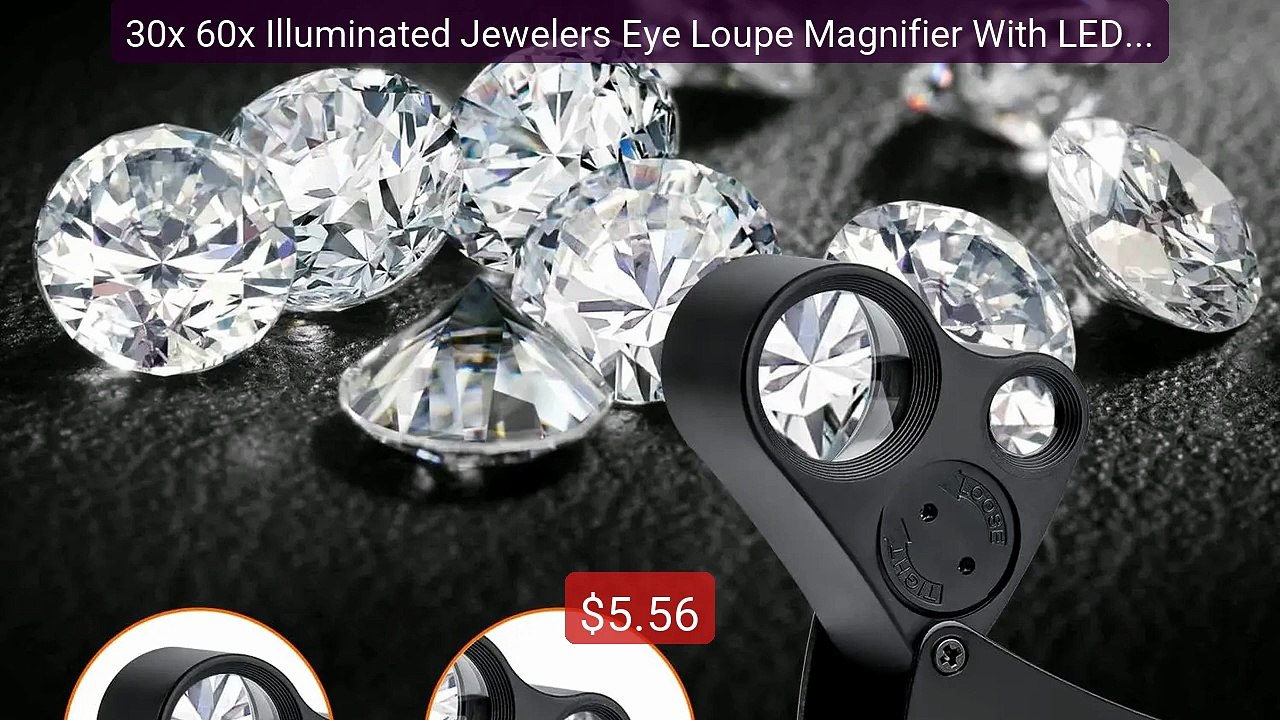 30x 60x Illuminated Jewelers Eye Loupe Magnifier With LED L... -- Top Pick 2026 | Unbeatable Price!