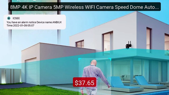 8MP 4K IP Camera 5MP Wireless WIFI Camera Speed Dome Auto Tra... Amazing Value 2026 | Must Have!