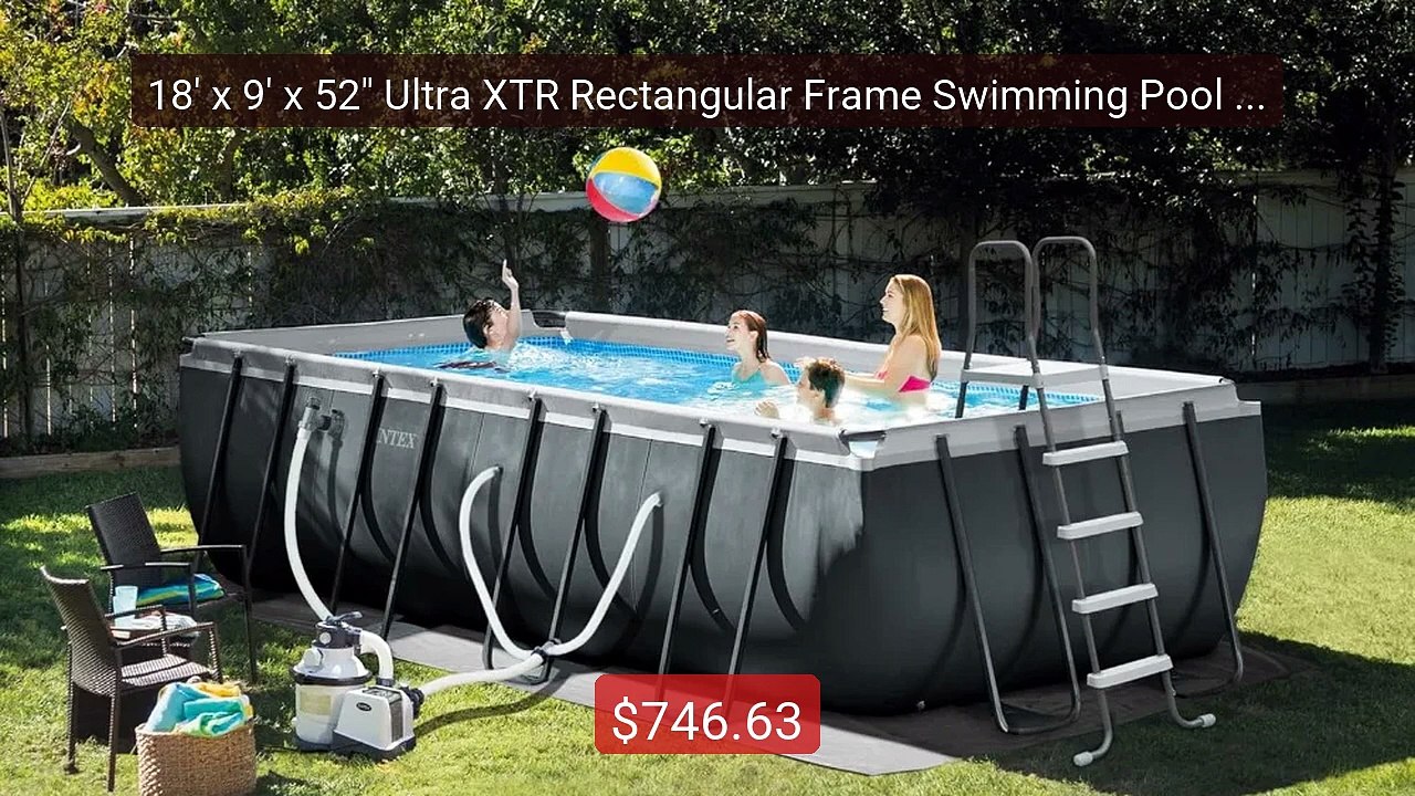 18' x 9' x 52" Ultra XTR Rectangular Frame Swimming Pool Set w... -- Best Buy 2026 | Great Quality!