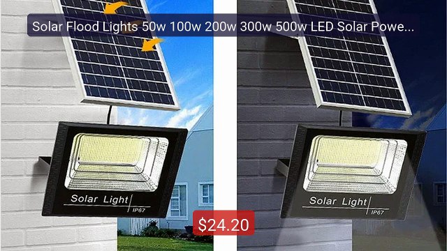 Solar Flood Lights 50w 100w 200w 300w 500w LED Solar Powered Spotl... Best Deal 2026 | Shop Now!